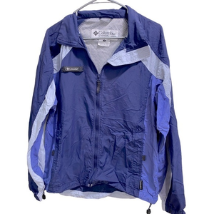 Columbia‎ Womens Medium Full Zip Up Windbreaker Jacket Purple, Packable
